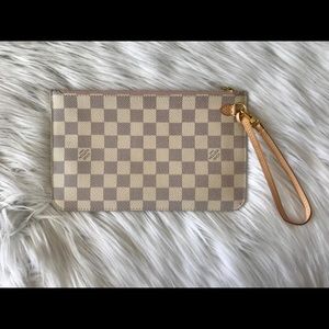 Louis Vuitton Damier Azur Wristlet Pouch